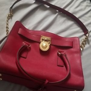 Red Michael Kors Purse